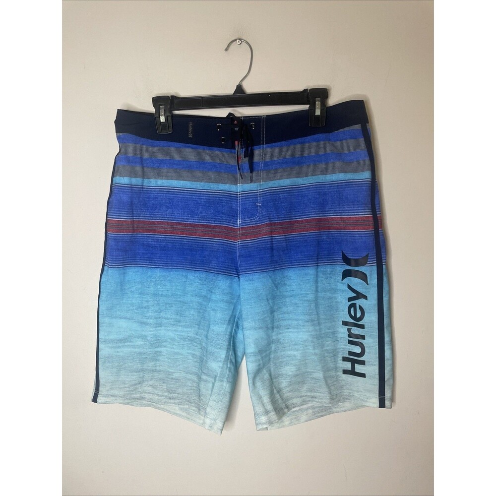 Hurley Phantom Swim Men’s Board Shorts Striped Size 30